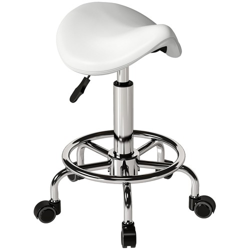 Homcom saddle chair - chair,, rolling