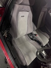 Ford Capri Recaro 2.8 Seats Shark Grey Pair With Rails (complete)