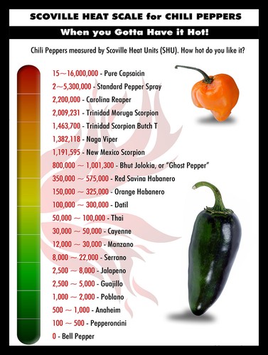 Scoville heat scale retro - scoville,