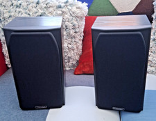 PAIR BLACK MISSION BOOKSHELF  731 2-WAY SPEAKERS VERY GOOD USED 8ohms