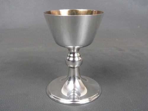 Silver plated goblet chalice