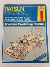 Datsun Cherry F11 100A 120A Haynes Manual 1976 to 1979 Saloon Estate Coupe