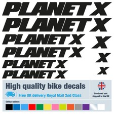 Planet X bike decals labels
