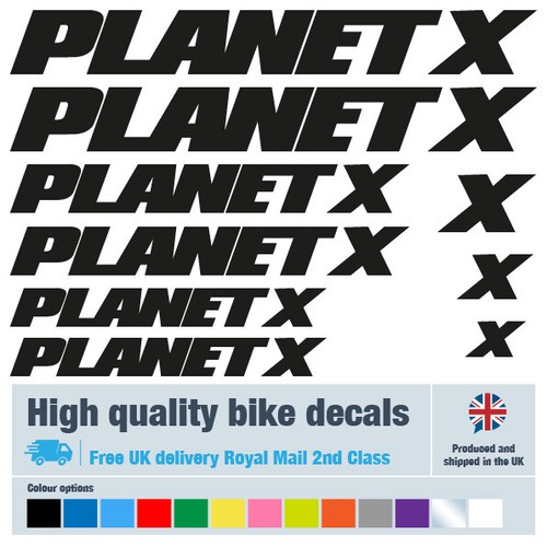 Planet bike decals labels - planet, x