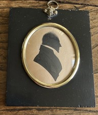 Antique Portrait Silhouette Of