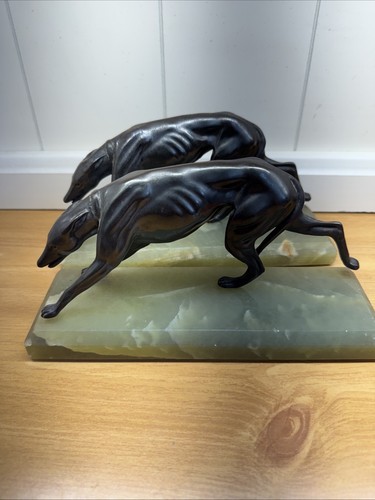 Vintage art deco bookends with - deco,