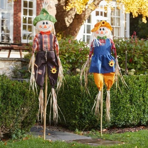 2ft garden scarecrow pest - scarecrow,