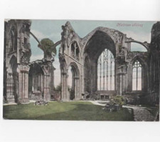 Melrose Abbey  Scotland 1910 postcard