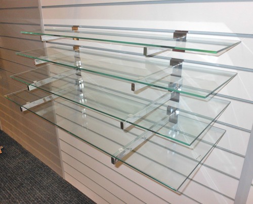 Toughened glass shelves with - glass,