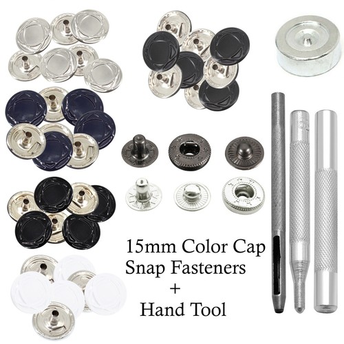 15mm spring press studs - press,