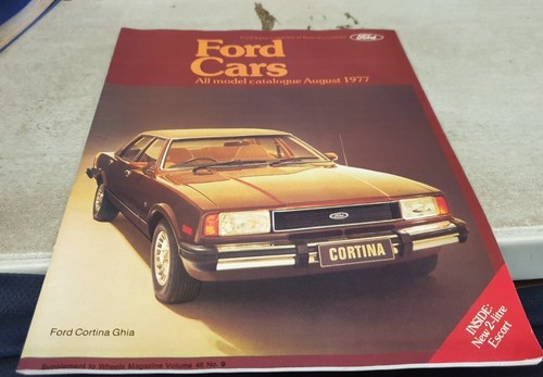 Aug 1977 ford cars catalogue - ford,