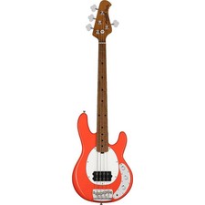 Sterling by Musicman Short scale Stingray Electric Bass Guitar. Fiesta Red