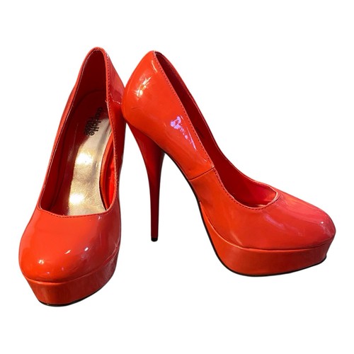 Stiletto coral shiny - stiletto,