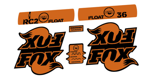 Fox rc2 float fork decal - 36,