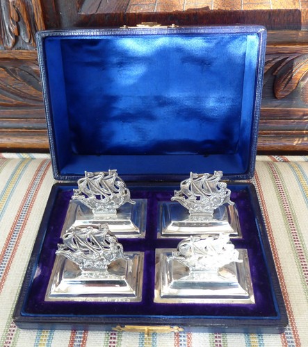 Set silver menu holders - silver,
