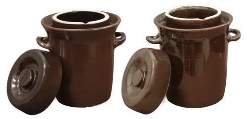 Stoneware fermenting crock pot - stoneware,