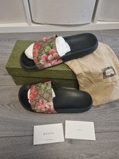 Gucci Bloom Floral GG Supreme Women's Slides Sandals - Size UK5 / EU 38