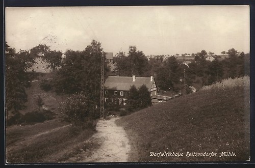 Postcard reitzendorf view - reitzendorf,,