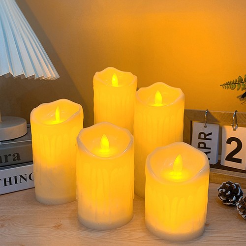 Led pillar candles flameless - led,