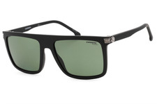 CARRERA 1048S 0003 UC Sunglasses Matte Black Frame Green Polarized Lenses 58mm