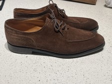 John Lobb Chambord II Brown Derby Suede Shoes