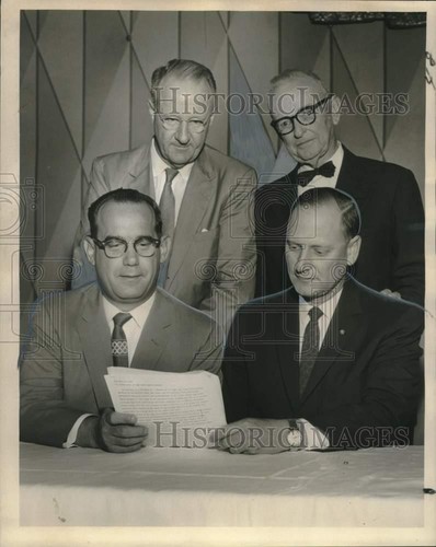 1959 press photo - 1959, officers