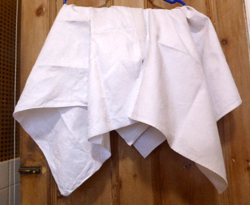 Large vintage white - 6, damask