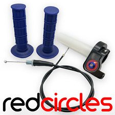 BLUE PIT BIKE THROTTLE GRIP &