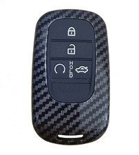 Fit Honda CR-V Civic Accord 4 Button Carbon Fiber Remote Key Fob ABS Case Cover