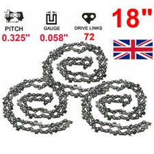 3X 18" For Husqvarna Chainsaw