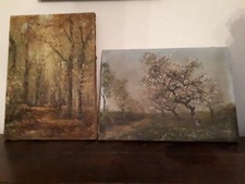 2 paintings Emile Méry painter Auvergne (1914-2000)