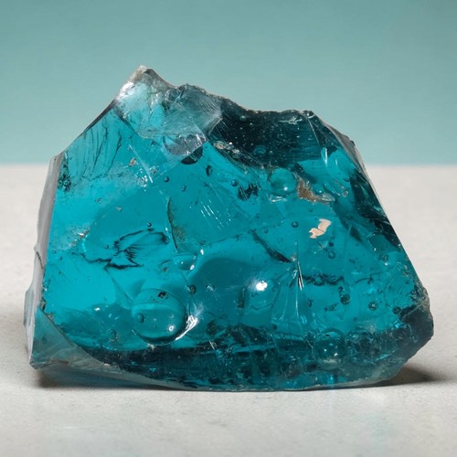 Large blue slag - large, glass