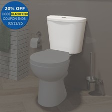 Replacement Toilet Cistern Only Close Coupled Dual Flush Ceramic WC White