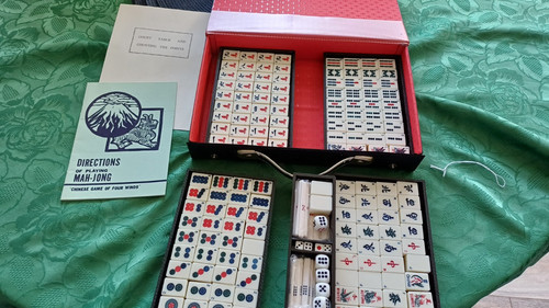 Vintage mah jong - vintage, bamboo