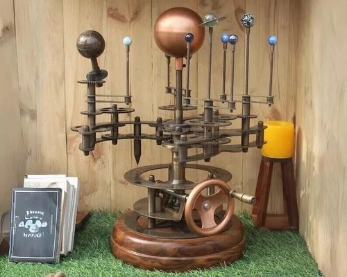 Antique brass orrery solar - brass,