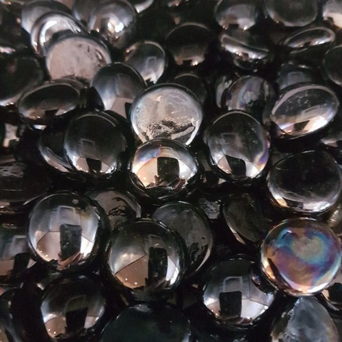 100g glass pebbles 20mm - glass, 17-20mm