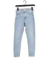 Topshop Women's Jeans W 26 in; L 30 in Blue 100% Cotton Skinny