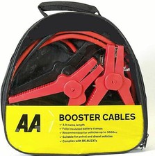 AA PROFESSIONAL UP TO 3000CC 3 LITRE 3M METRES JUMP LEADS BOOSTER CABLES CAR VAN