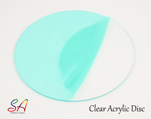 Clear acrylic discs 1mm - acrylic,