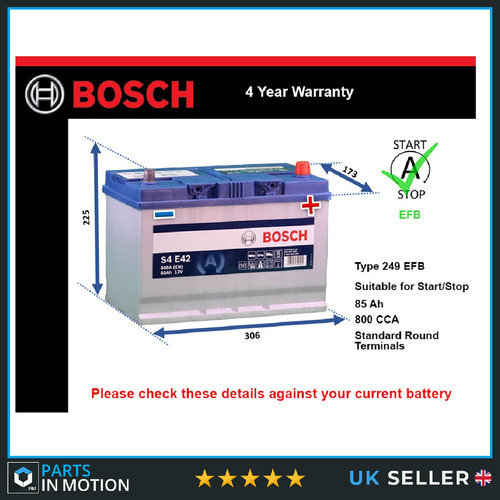 Efb battery fits lexus is200d - fits,