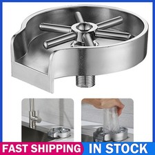 Kitchen Sink Glass Rinser | Durable Stainless Steel Bar Cup Washer for Easy Use