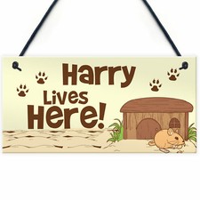 Personalised Hamster Cage Sign