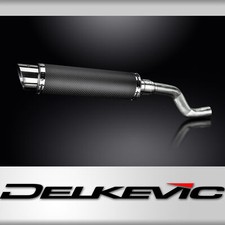 Yamaha XT500 TT500 1977-1989 350mm Round Carbon Exhaust Silencer Can Kit