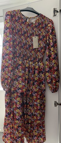 Coast shirred tiered midi - coast,