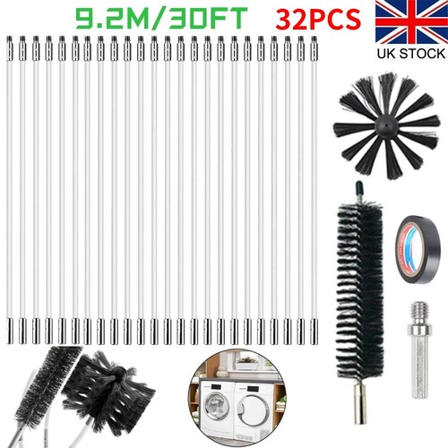 32pc flexible chimney sweep - flexible,