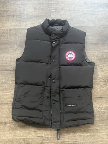 Black canada goose gilet - black,
