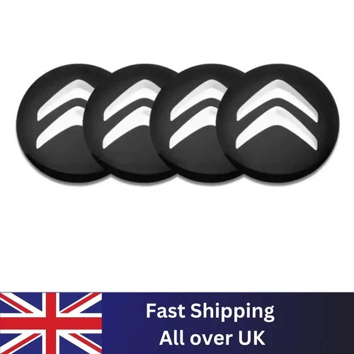 4pcs 56mm black citroen - 56mm,