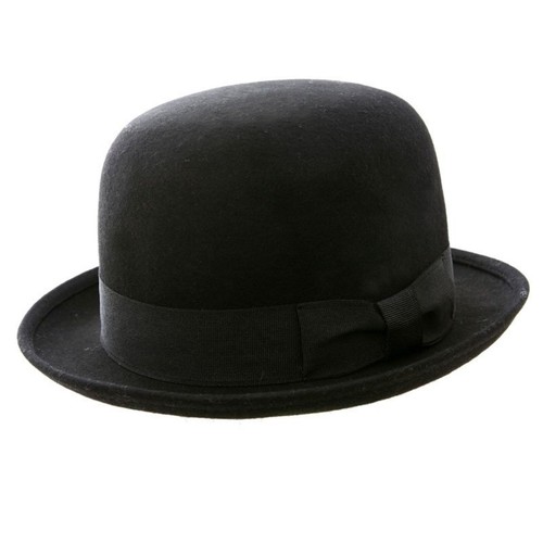 Black bowler hat - , wool