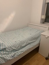 single wooden bed frame used