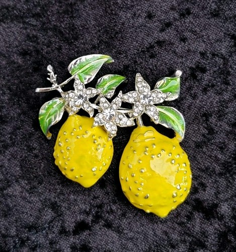 Lemon brooch fruit citrus - lemon,